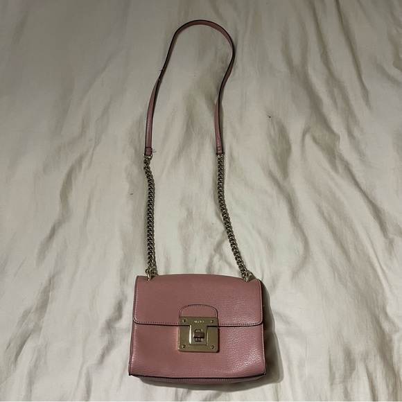 Aldo Barbiecore Faux Leather Crossbody Rose Gold Purse - Picture 3 of 7